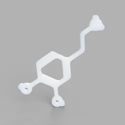 Dopamine Molecule Keychain