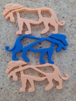 Fișiere pentru imprimante 3D | Fișier 3MF | LION CLIP