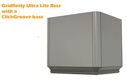 Gridfinity LITE Ultra Bins Compatible with GridFlock (ClickGroove)