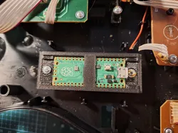 Guitar Hero World Tour Pi Pico holder and wiring schematic for modding
