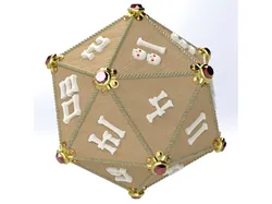 Large D20 Pirate Die