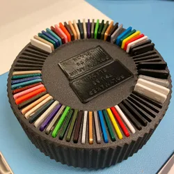 Rotating Filament Swatch Display - Bidirectional Remix (for custom 45/50mm swatches)