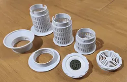 Spool containers - silica gel with hygrometer