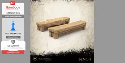 Bench - STL files for 3D Printing | Gambody Stock