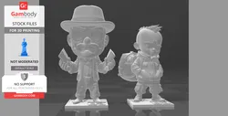 Breaking Bad Walter & Jesse Chibi Style - STL Files | Gambody Stock