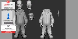 Cartoon Walter White - STL files for 3D Printing | Gambody Stock