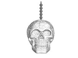 Celtic Skull Pull Ball Chain or Keychain Knob | Handle | Fob | Finials