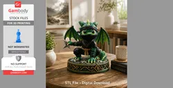 Cute Fantasy Ninja Dragon - 3D Files | Gambody Stock