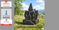 Dark Fantasy Mansion - STL Files | Gambody Stock