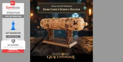 Dark Lord's Scroll Holder - STL files for 3D Printing | Gambody Stock