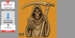 Digital Reaper - AI Grim Statue | 3D Files | Gambody Stock