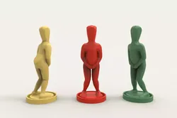 Earphone Holder - Dropped Pants 3D print model