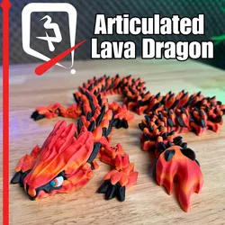 Elder Lava Dragon Articulated