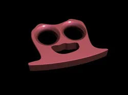 Happy Time Ghost Knuckle paperweight 3D print model