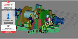 High detailed towing winch for tugboats - 3D print model | Gambody Stock