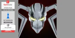 Ichigo (Bleach) Vasto Lorde Mask - STL files for 3D Printing | Gambody Stock