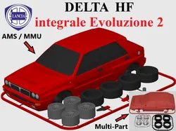 Lancia Delta HF Integrale Evoluzione 2 Kit Card (1:24 scale)
