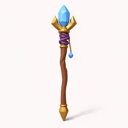Low Poly Magic Staff