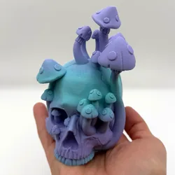 Mushroom Skull Decor