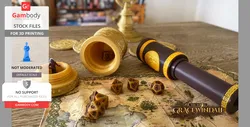 Pirate's Scroll Holder - STL files for 3D Printing | Gambody Stock