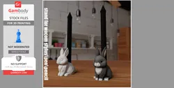 Rabbit – Pen/Stylus Holder - STL files for 3D Printing | Gambody Stock