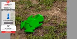 Rip-It Frog - STL files for 3D Printing | Gambody Stock