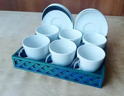Six-cup Espresso Set Tray