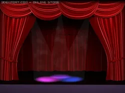 stage with curtains