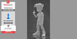 Teen Rocker Rebel Youth - STL files for 3D Printing | Gambody Stock
