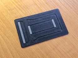 Thin credit card phone stand TPU hinges