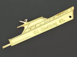 Yacht Key chain 2 3D print model