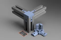 2020 Connector 3Way Corner Bracket _Cover M4 Thread
