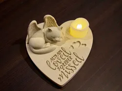 Angel British Shorthair Memorial Statue - Always Loved Forever Missed
