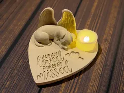 Angel No Breed Dog Memorial Statue - Always Loved Forever Missed