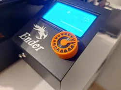 Black sun encoder knob cap for a 26mm encoder wheel (ender 3)