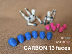CARBON 13 faces set