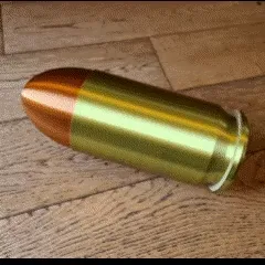 Construction Toys STL Download - Giant Bullet Ammo Screw Top Container Moneybox Stash Hide 45by 3DPFactory