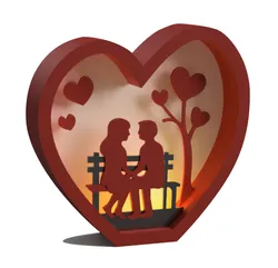Couple in love - Lights and shadows