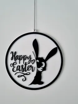 Funny Easter Bunny Wall Sign