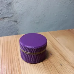 Knurled  Container and lid - Customizable