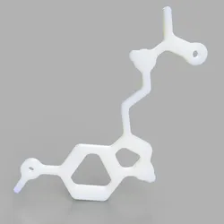Melatonin Molecule Keychain