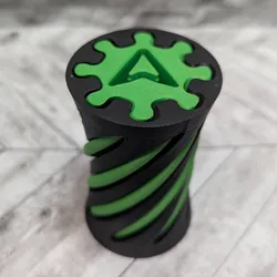 Spiral Fidget Creality Logo Passthrough 180 Degree Twist