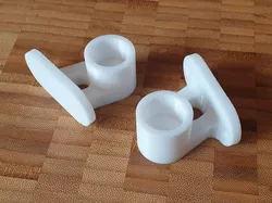 Towel Rail L-Bracket (for 20mm & 1/2" Pipe - 2 Variants)