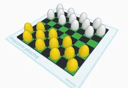Velikonoční hra dáma / Easter game of checkers