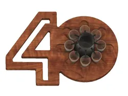 40th Birthday Present Shot Dispenser