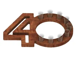 40th Birthday Shot Holder