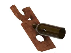 50th Birthday Present Bottle of Wine Holder