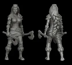 Barbarian girl (28mm DnD mini)