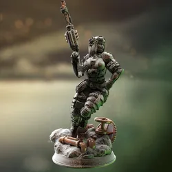 Characters & Creatures STL Download - Steampunk Sniper - Aldithby DM Stash