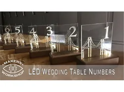 Fiber Optic Table Numbers / Night Light Base